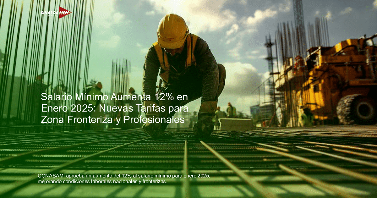 Trabajador de construcción arrodillado manipulando varillas de acero en un sitio de obra, con otros trabajadores y maquinaria al fondo.