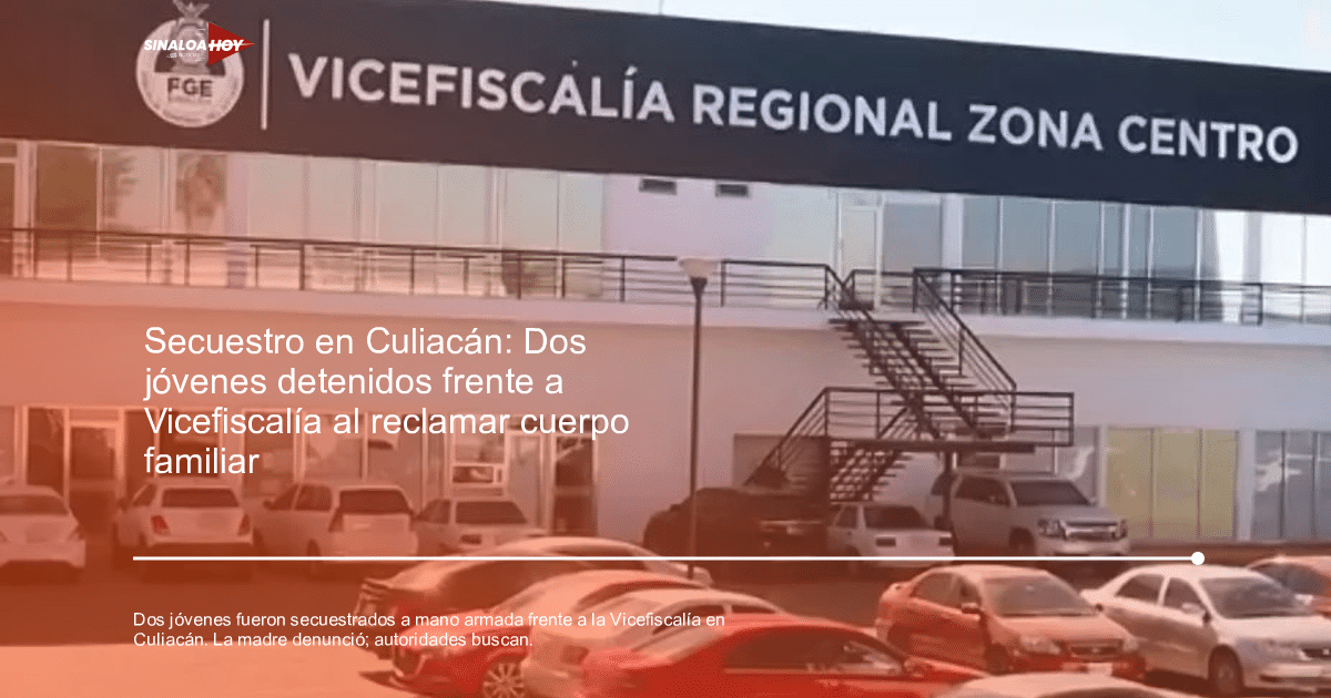 Edificio de la Vicefiscalía Regional Zona Centro con vehículos estacionados y escalera exterior en Culiacán.