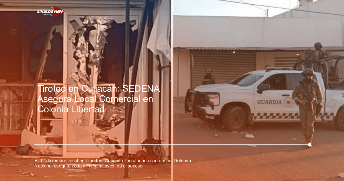 Daños en edificio tras ataque en Culiacán con presencia policial y seguridad