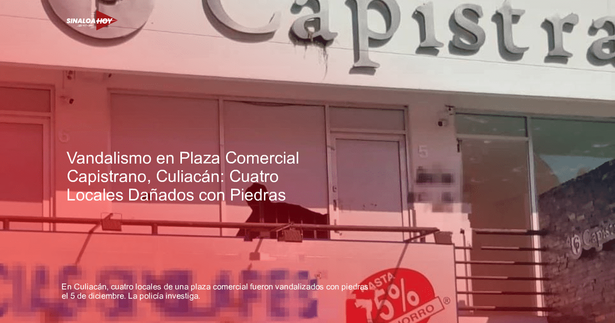 Edificio Cápsitral con letrero de ahorro y figura en ventana, vinculado a vandalismo en Capistrano.