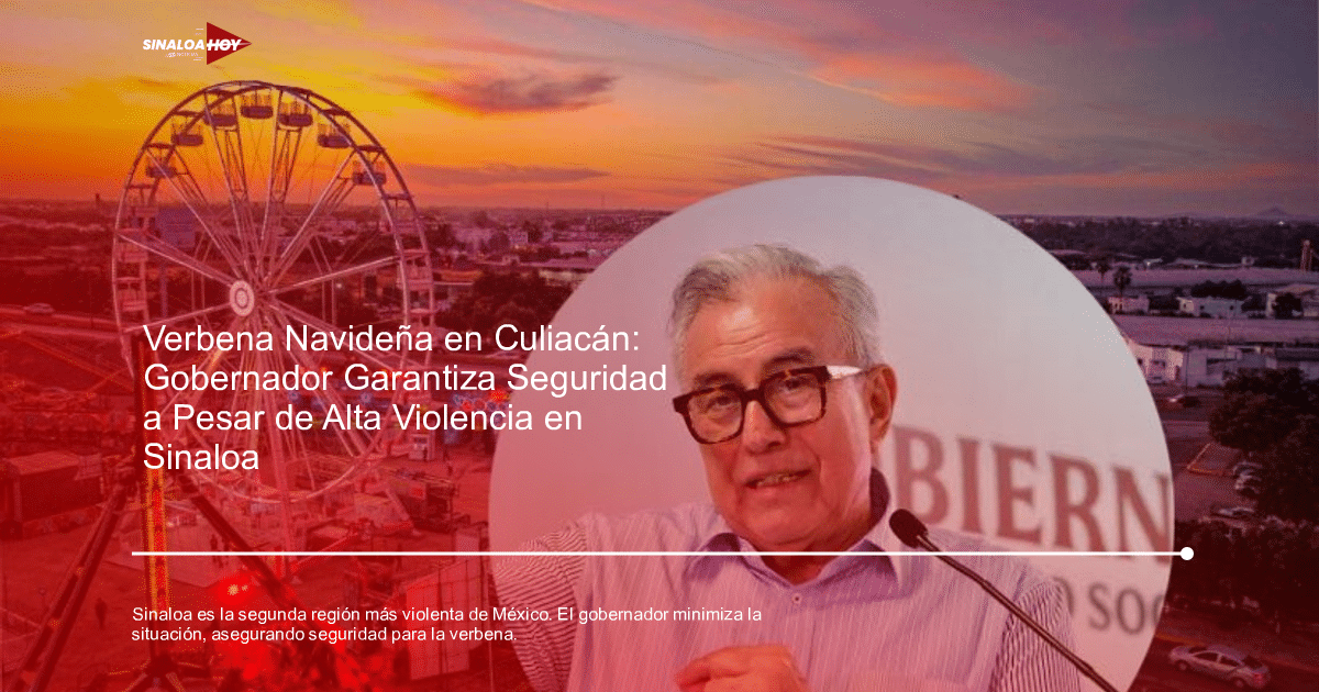 Fotografía de una noria al atardecer con una persona hablando en un círculo, relacionada con la seguridad en Sinaloa.