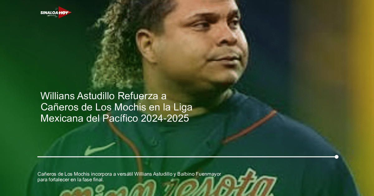 Jugador de béisbol con camiseta, relacionado con la incorporación de Willians Astudillo a Cañeros de Los Mochis.