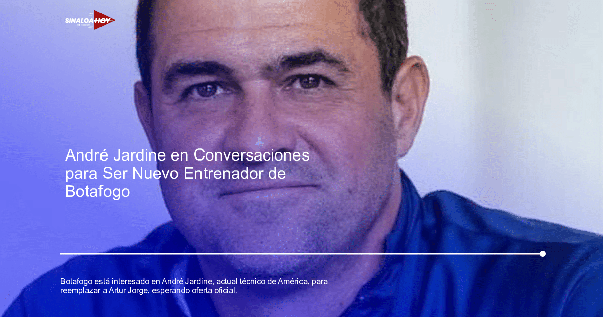 André Jardine, director técnico de América, en conversaciones con Botafogo
