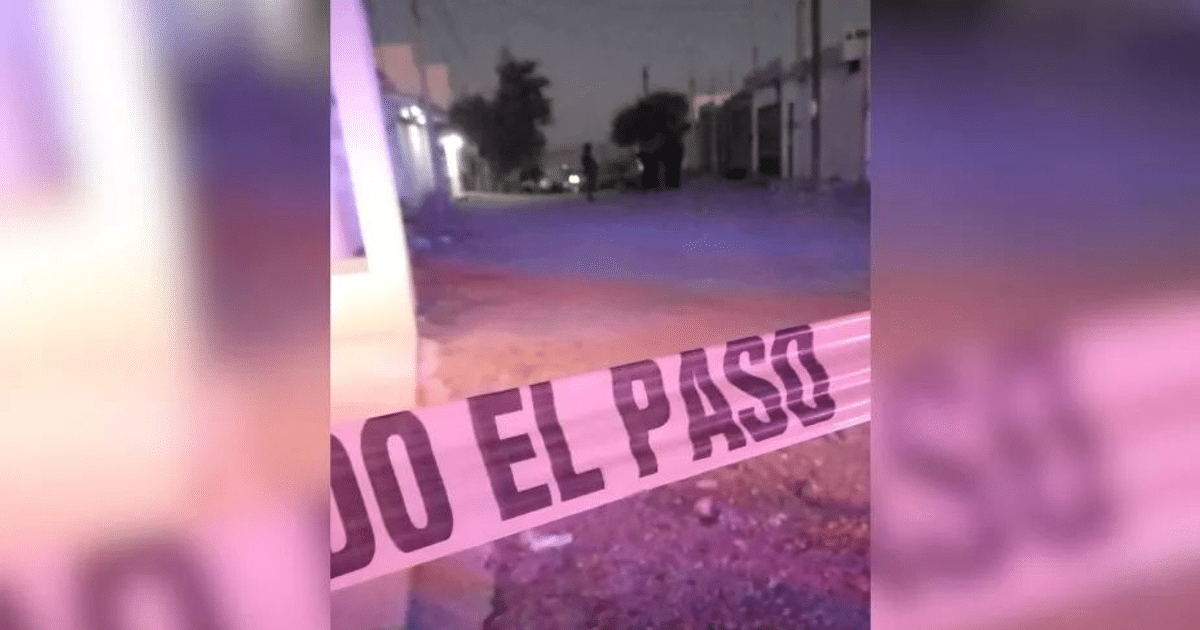 Cinta de advertencia 'NO EL PASO' en escena nocturna de emergencia en Culiacán.