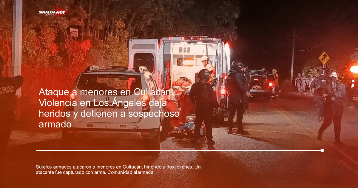 Personal de emergencia atiende a víctimas en Culiacán tras ataque armado nocturno