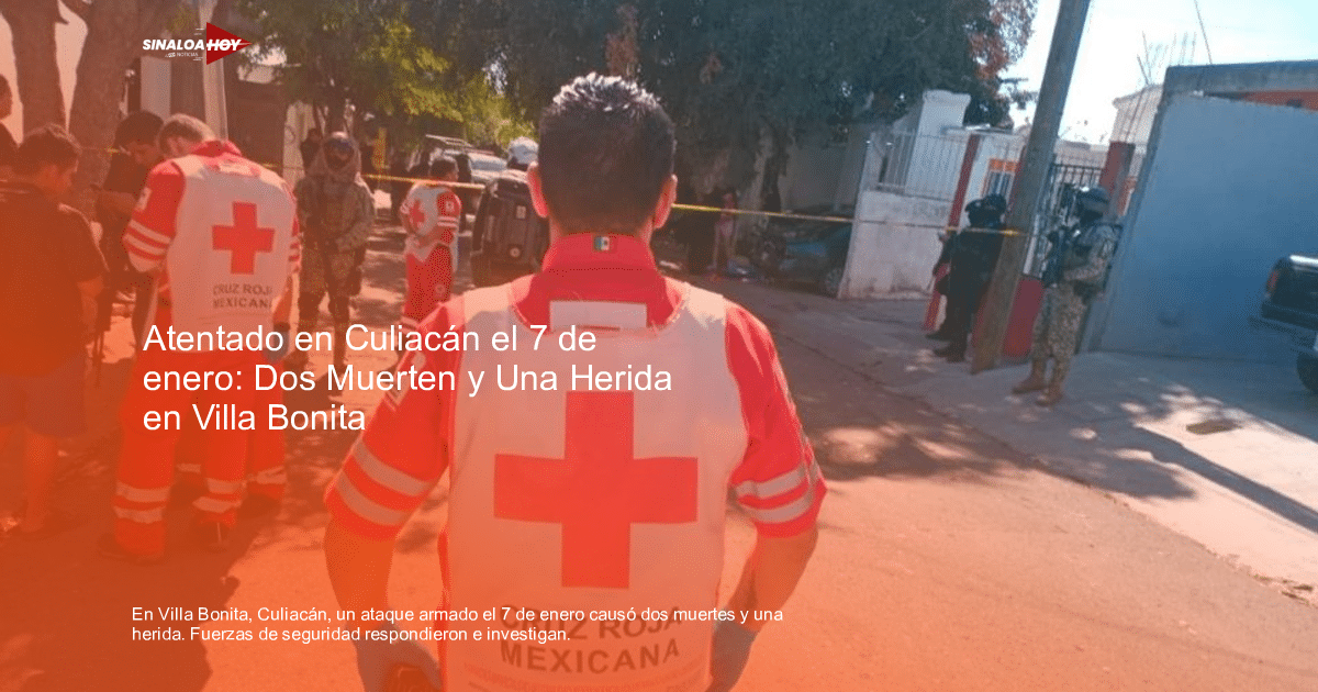 Miembros de la Cruz Roja Mexicana y un soldado en una escena de emergencia en Culiacán.