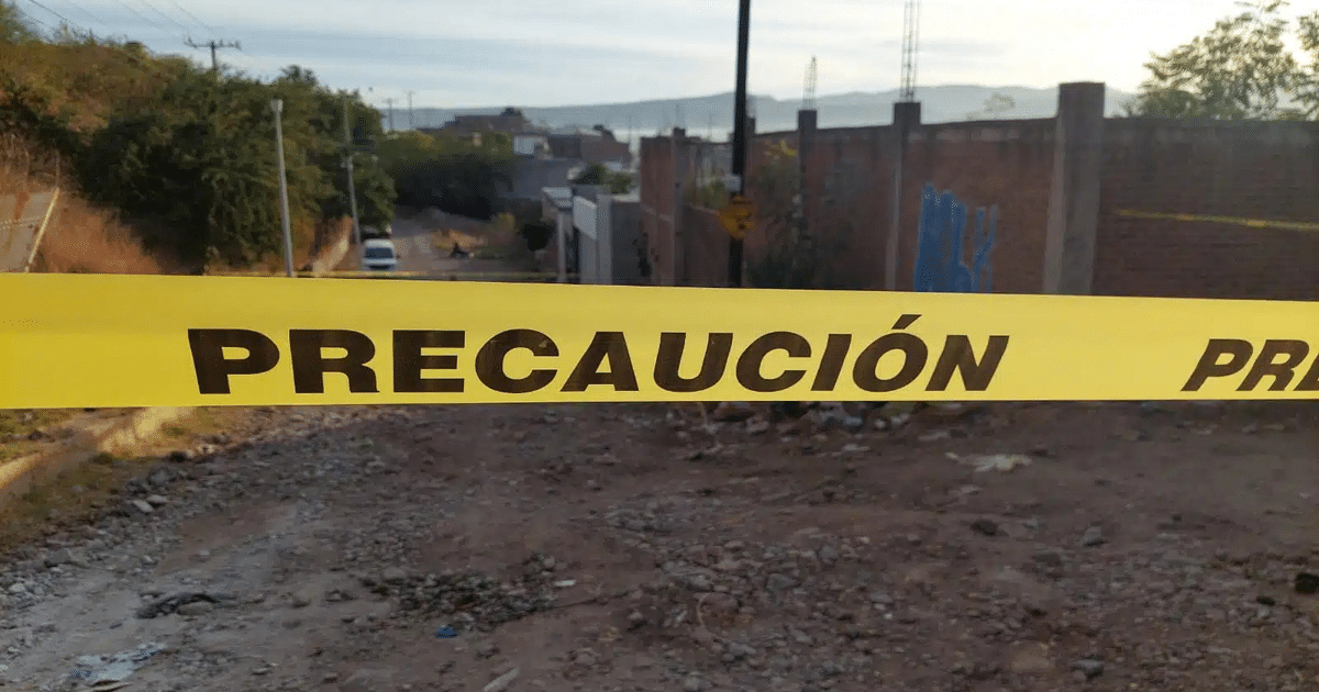 Cinta amarilla de precaución en escena de crimen en Culiacán