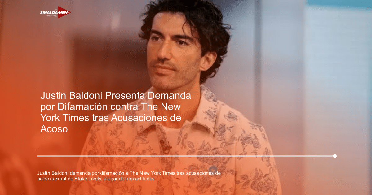 Justin Baldoni en acción legal contra The New York Times