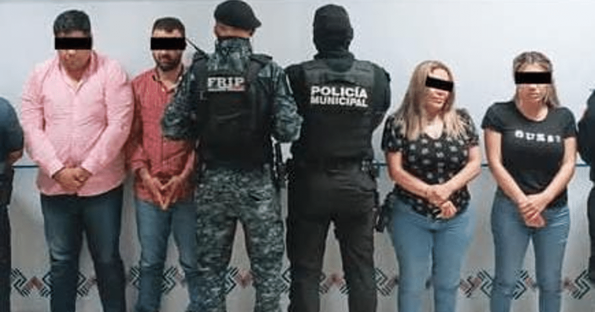 Operativo policial en Tuxtla Gutiérrez con detenidos y agentes de policía