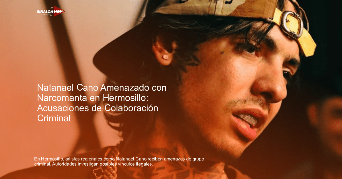 Imagen representativa de las amenazas a artistas en Hermosillo, Sonora, vinculadas a grupos delictivos.