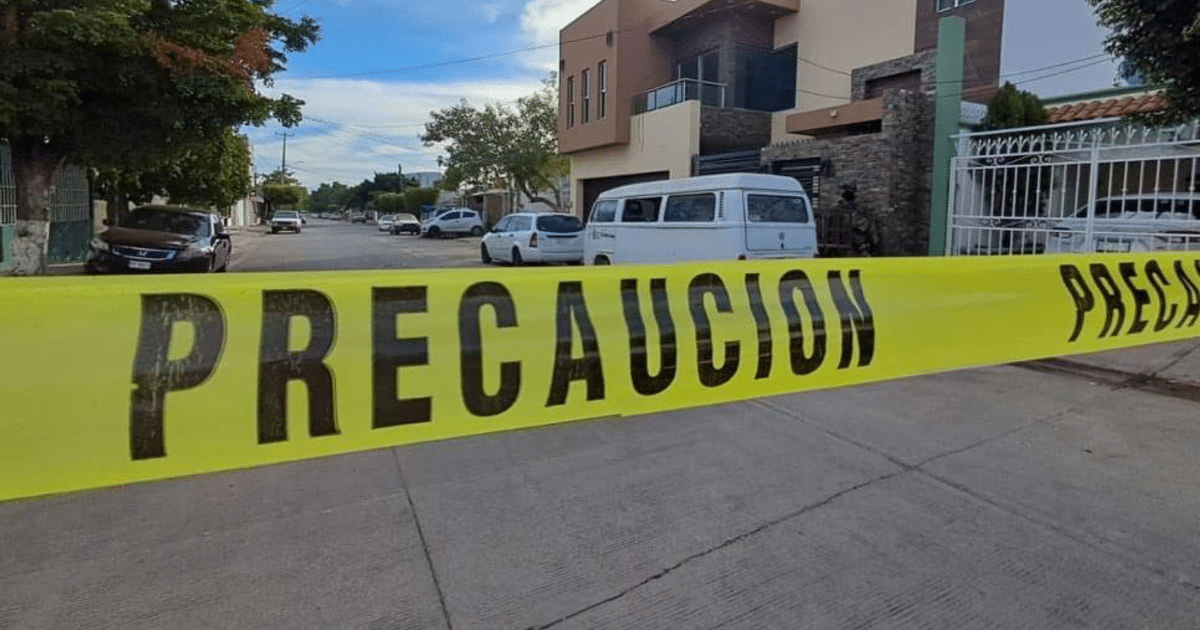 Cinta amarilla de precaución en Culiacán durante operativo de seguridad