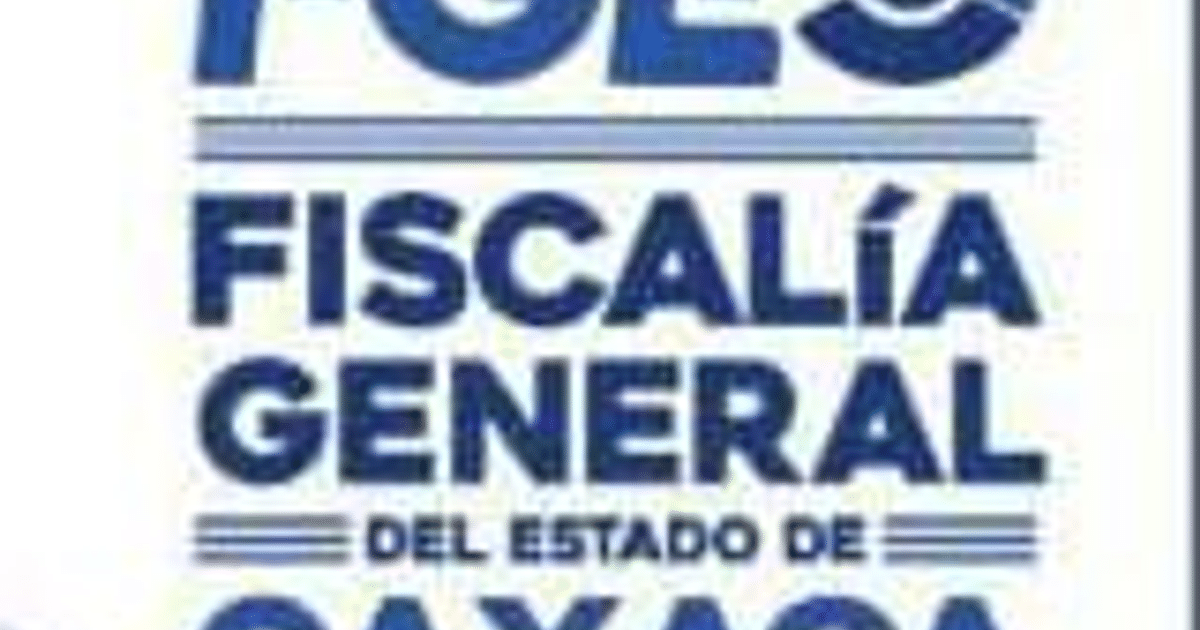 Logotipo de la Fiscalía General del Estado de Oaxaca, relacionado con la búsqueda de desaparecidos.