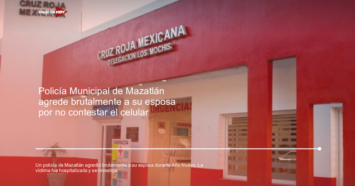 Fachada de la Cruz Roja Mexicana en Los Mochis con letreros de urgencias y farmacia.