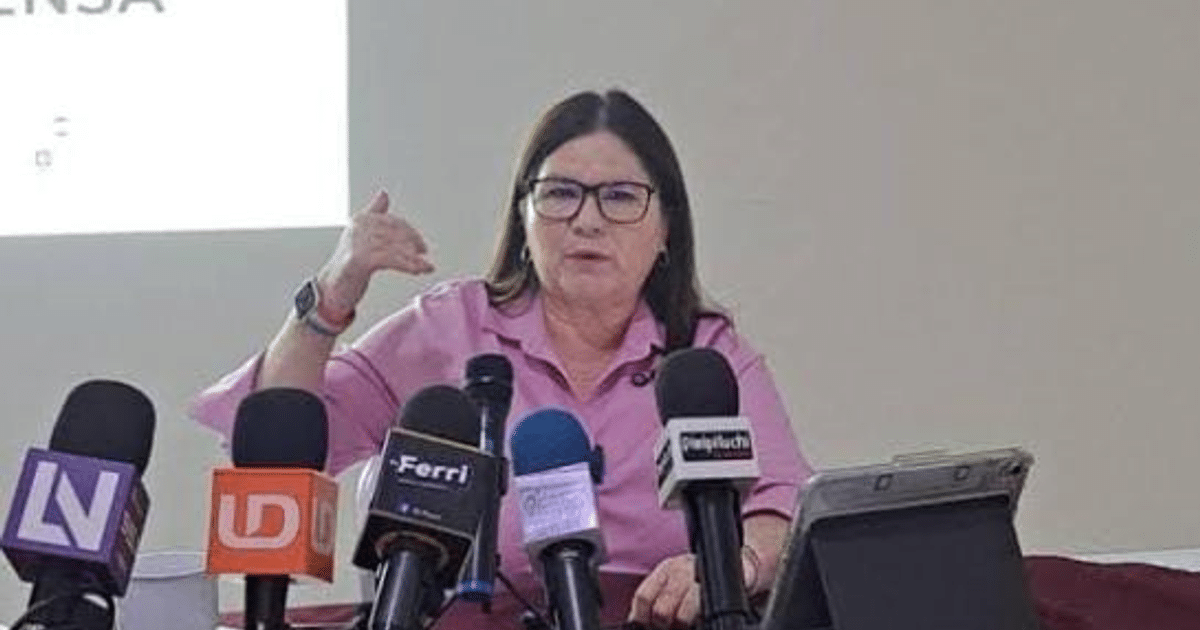 Senadora Imelda Castro en conferencia sobre inseguridad en Sinaloa
