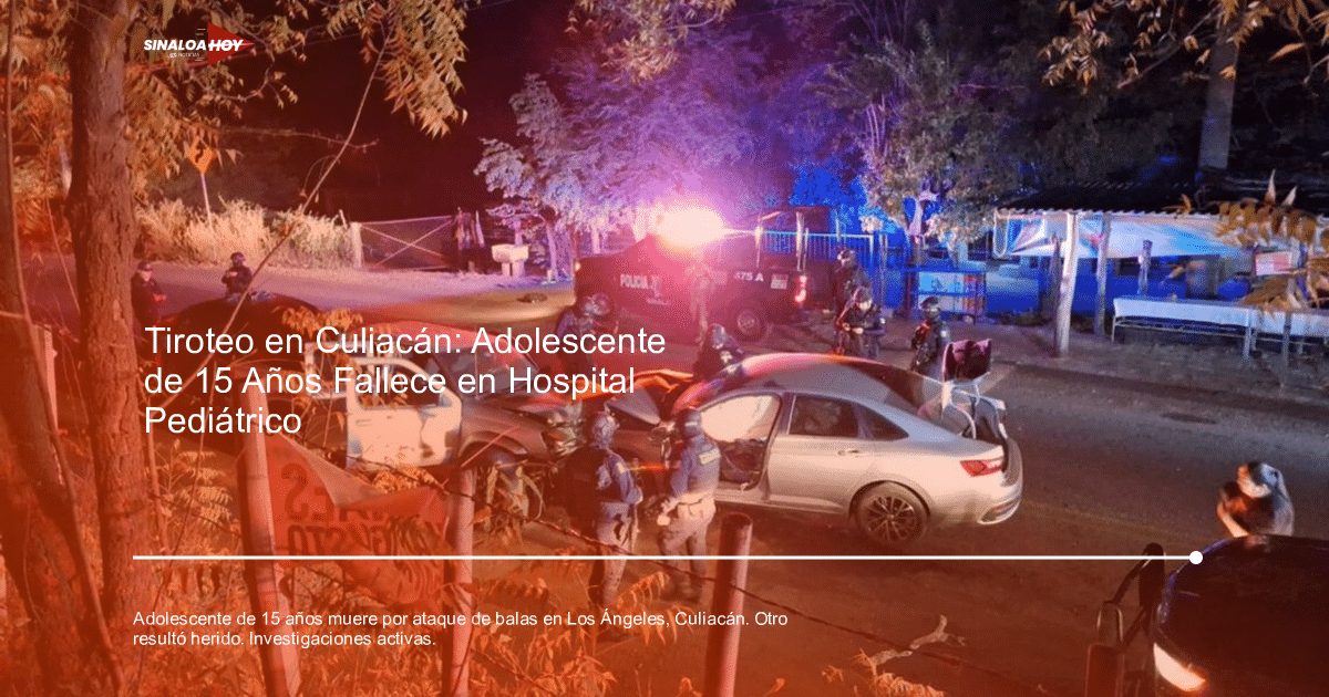 Operativo policial nocturno en Culiacán tras ataque armado a menor