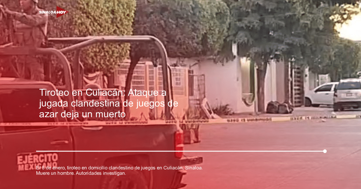 Vehículo del Ejército Mexicano en escena de tiroteo en Culiacán