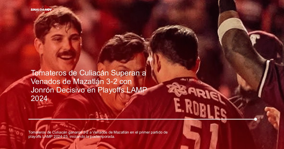 Jugadores de los Tomateros de Culiacán celebrando victoria en playoffs