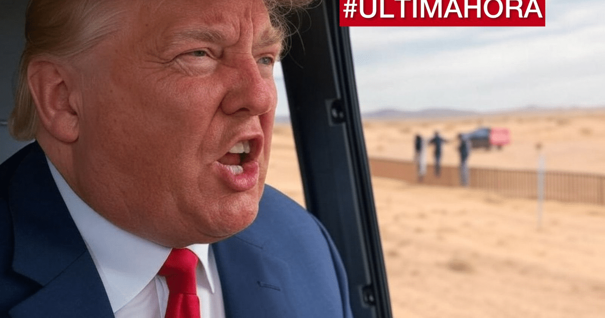 Imagen de la frontera entre Estados Unidos y México, destacando las nuevas medidas de seguridad implementadas bajo el decreto de Trump.