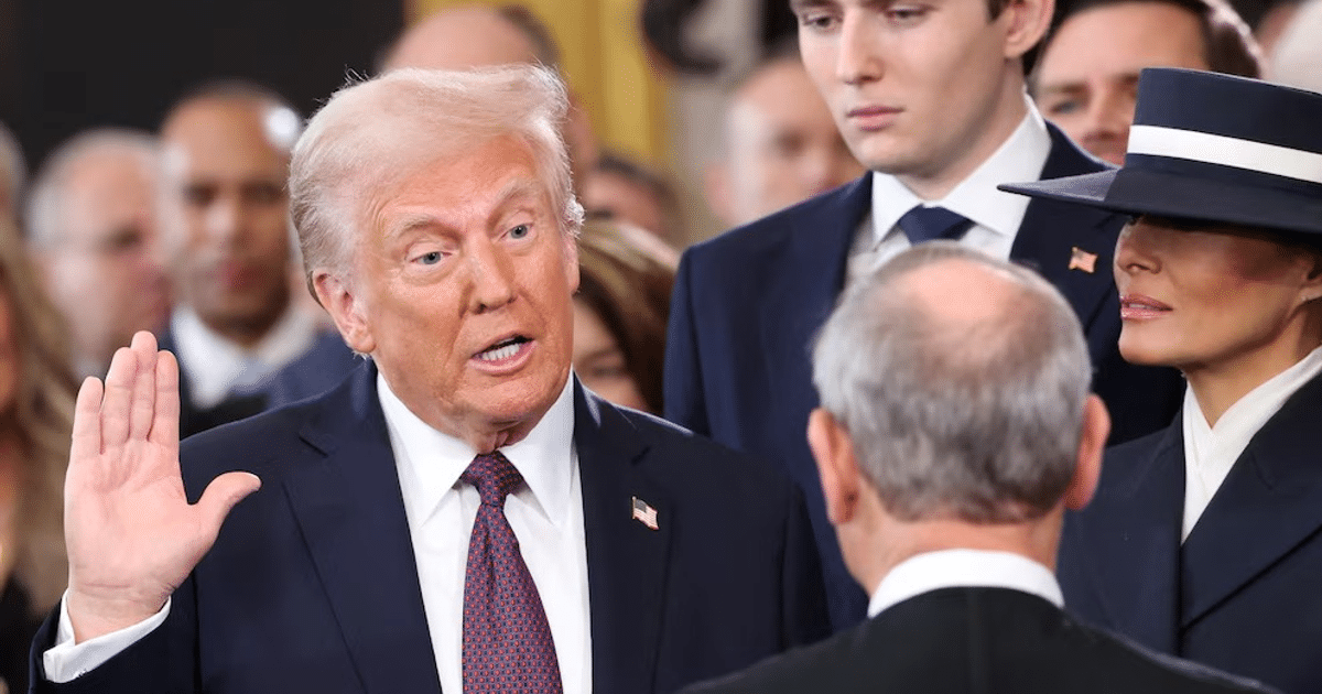 Donald Trump hablando sobre la clasificación de cárteles como grupos terroristas.