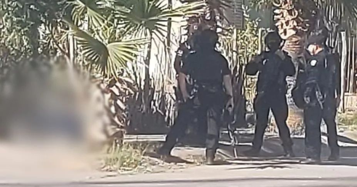 Agentes de seguridad en operativo en Culiacán tras incidente violento