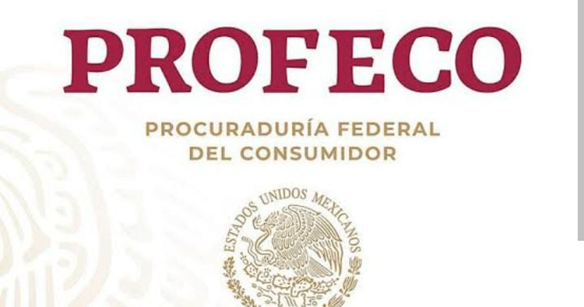 Logotipo de la PROFECO con escudo de México y texto 'Procuraduría Federal del Consumidor'.