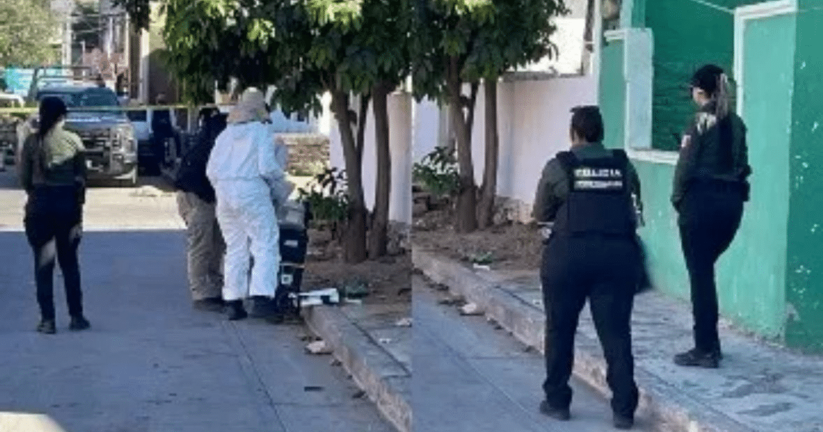 Agentes de la ley en operativo tras incidente violento en Culiacán