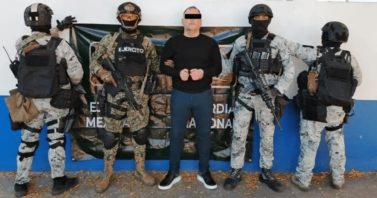 Detención de José Ángel Canobbio Inzunza en Culiacán por fuerzas de seguridad