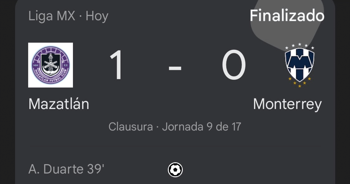 Mazatlán celebra su victoria 1-0 sobre Monterrey en la Liga MX Clausura 2025