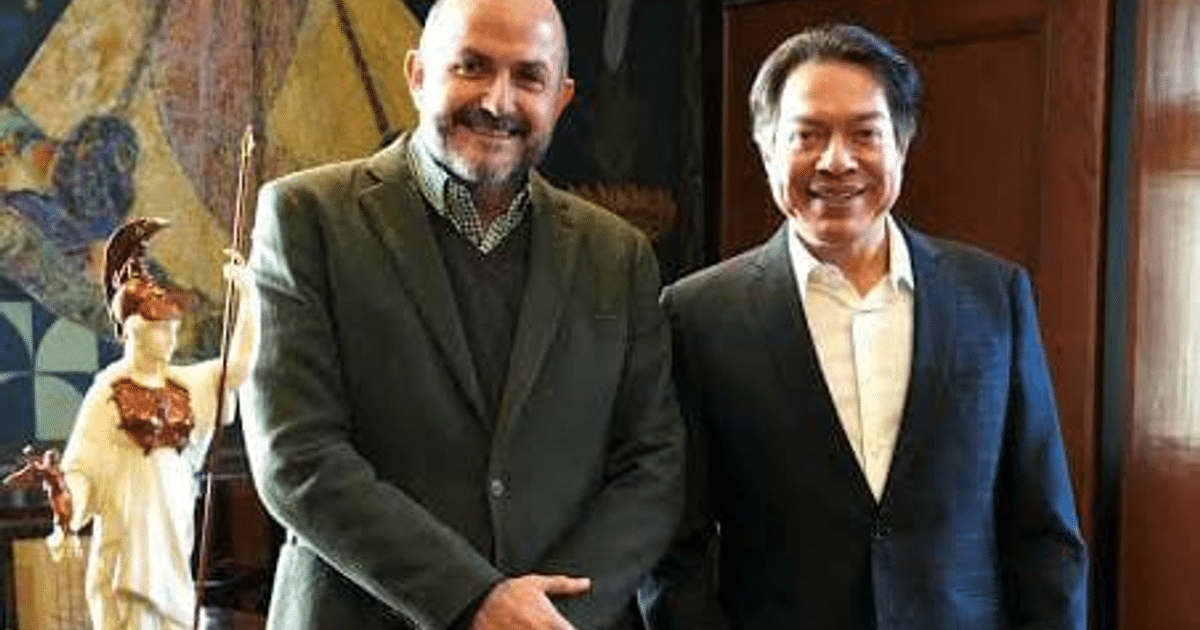 Ricardo Villanueva Lomelí, nuevo subsecretario de educación superior, junto a Mario Delgado Carrillo.