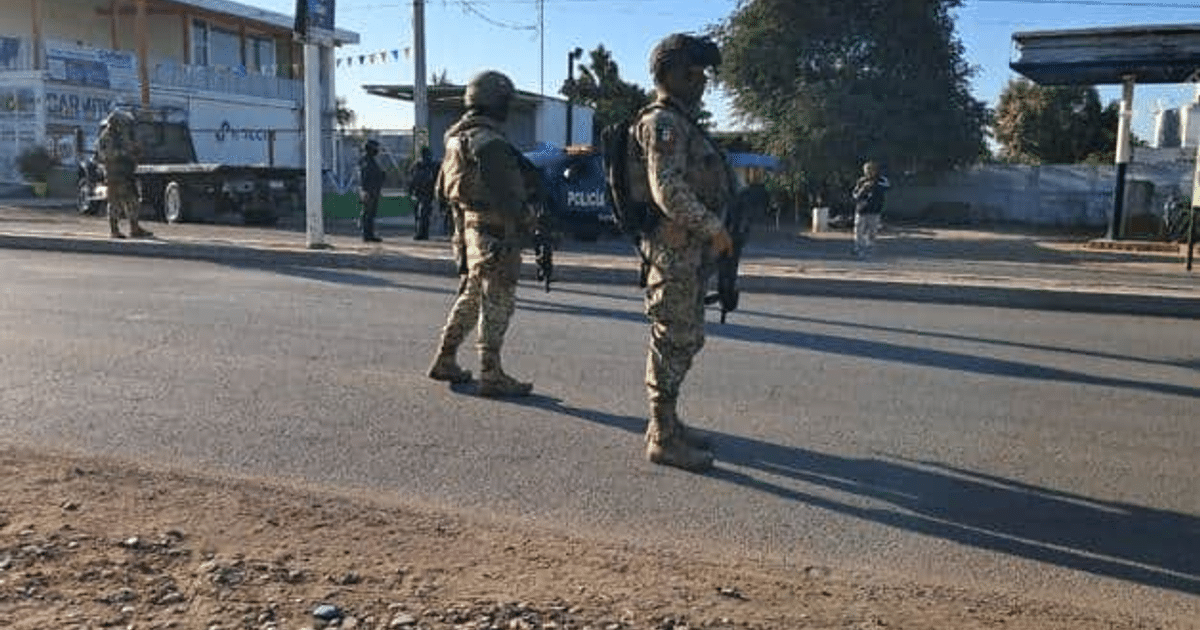 Fuerzas de seguridad en operativo en Culiacán tras tiroteo con civiles armados