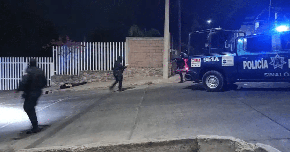 Escena del crimen en Culiacán con cuerpos encontrados cerca del Sindicato de Trabajadores