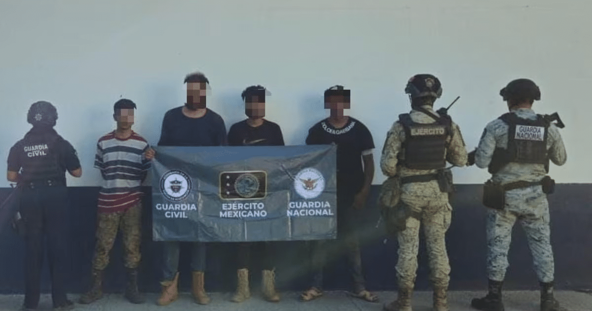 Detenidos en operativo de seguridad en Michoacán con bandera de fuerzas armadas
