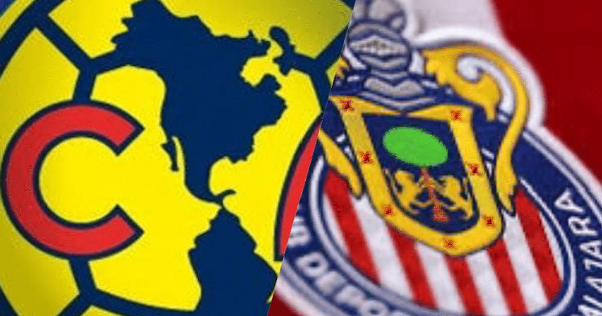 Escudos de Club América y Chivas en el contexto del Clásico Nacional Clausura 2025