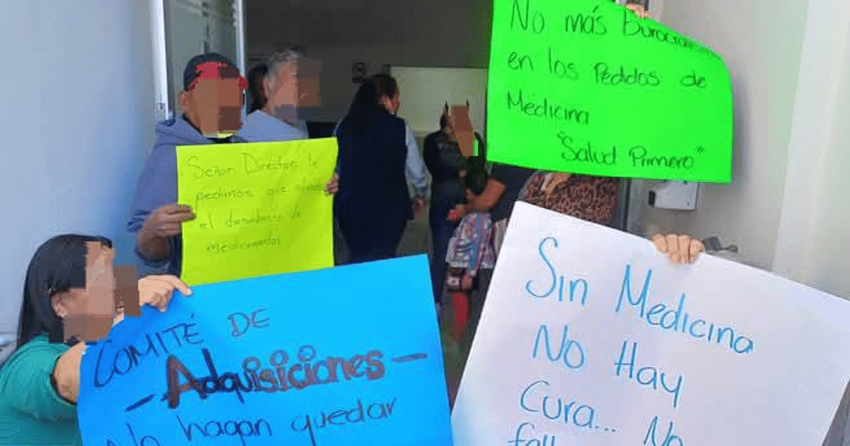 Protesta en Mazatlán por falta de medicamentos en hospital municipal