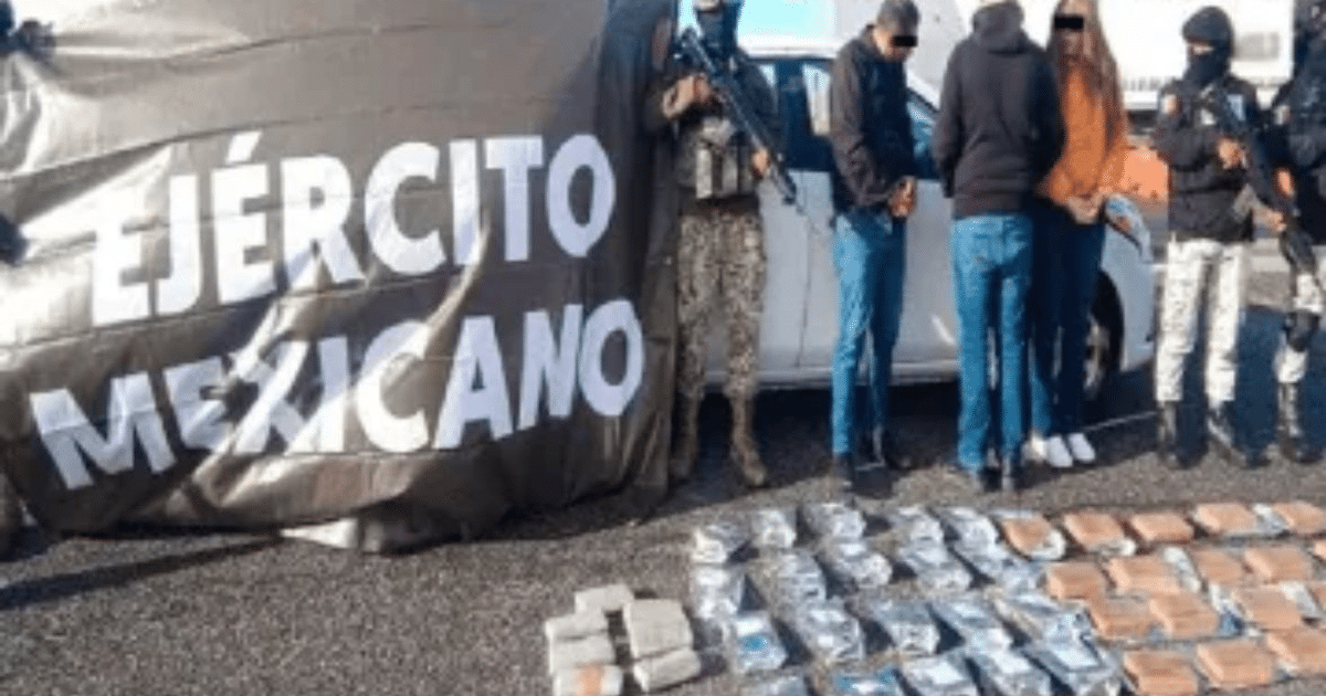 Operativo del Ejército Mexicano en Tecate con detenidos y decomiso de drogas