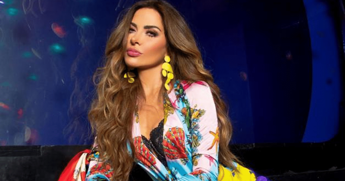 Persona con cabello largo y prenda colorida en concierto de Gloria Trevi