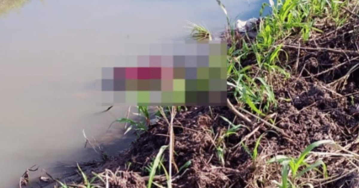 Canal de riego en Culiacán donde fue hallado un jornalero ahogado
