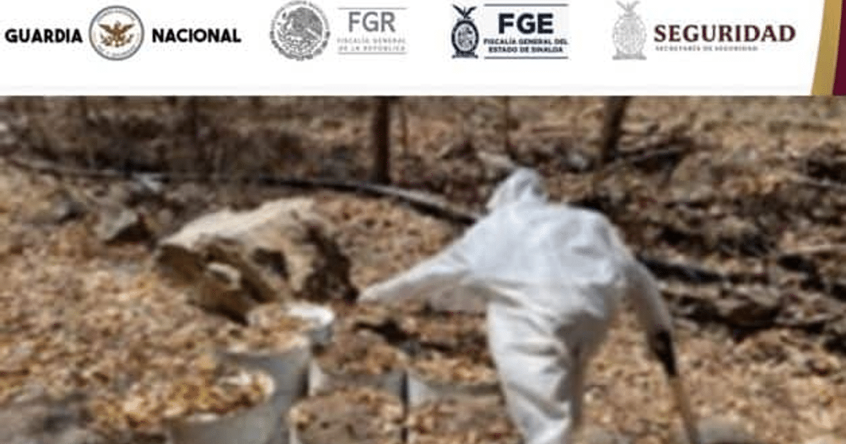 Persona con traje de protección blanco en operativo de desmantelamiento de laboratorios clandestinos en México.