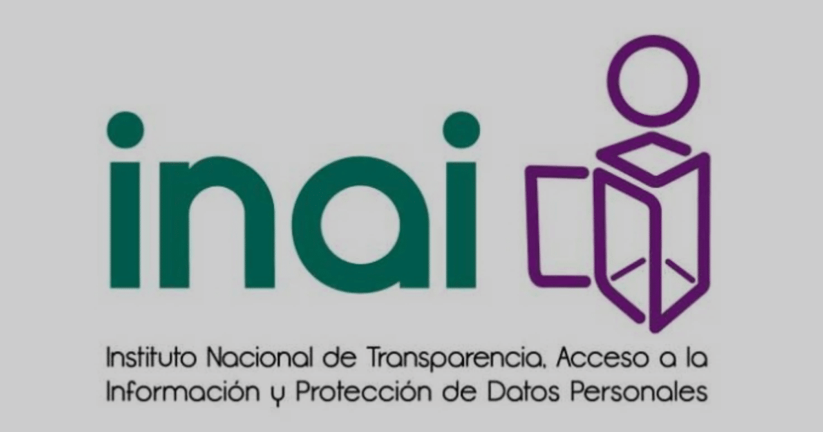 Logotipo del INAI de México, representando transparencia y acceso a la información.