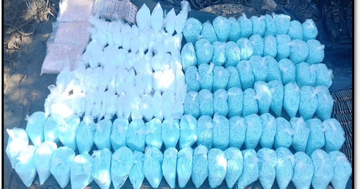 Paquetes de colores en operativo de seguridad en Navolato