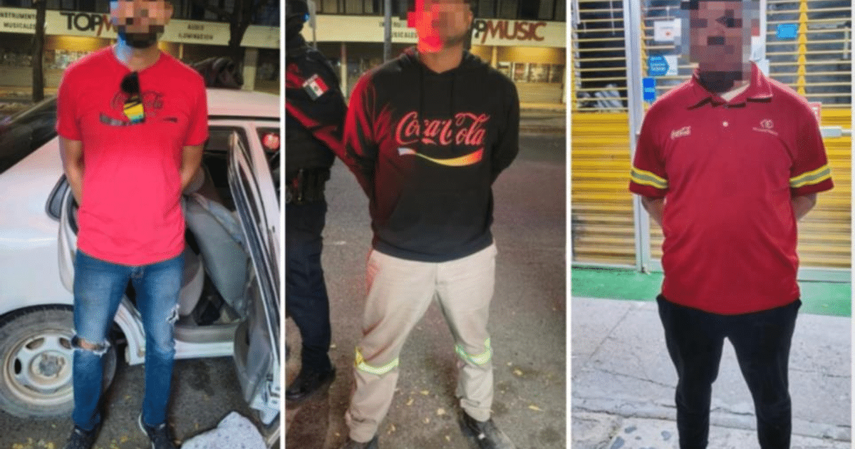 Tres personas en un entorno urbano, cada una con vestimenta diferente, vinculadas a un operativo de seguridad en Culiacán.