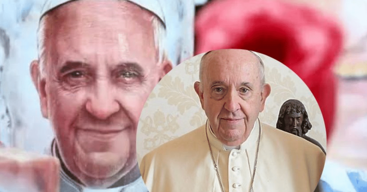 El papa Francisco en un momento de oración, reflejando su estado de salud actual y su rutina diaria.