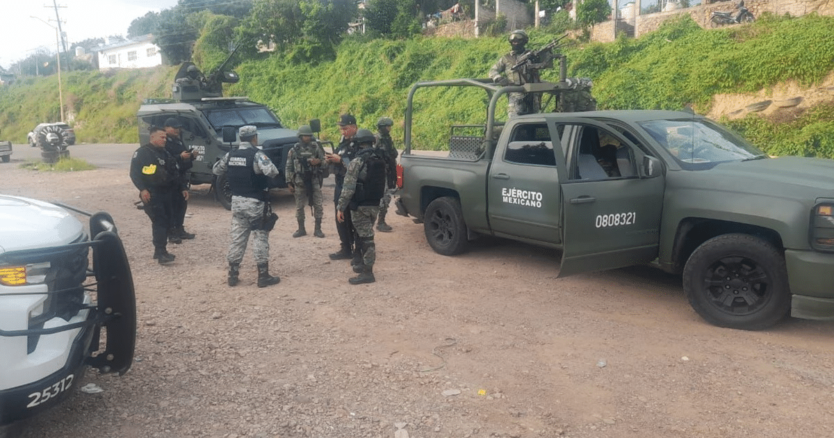 Fuerzas de seguridad desplegadas en Elota, Sinaloa, tras enfrentamientos armados