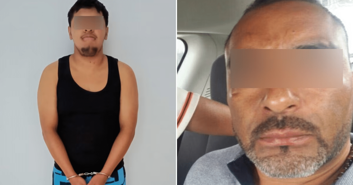 Dos personas en un operativo policial en la Ciudad de México, una en un entorno judicial y otra en un ambiente cotidiano.