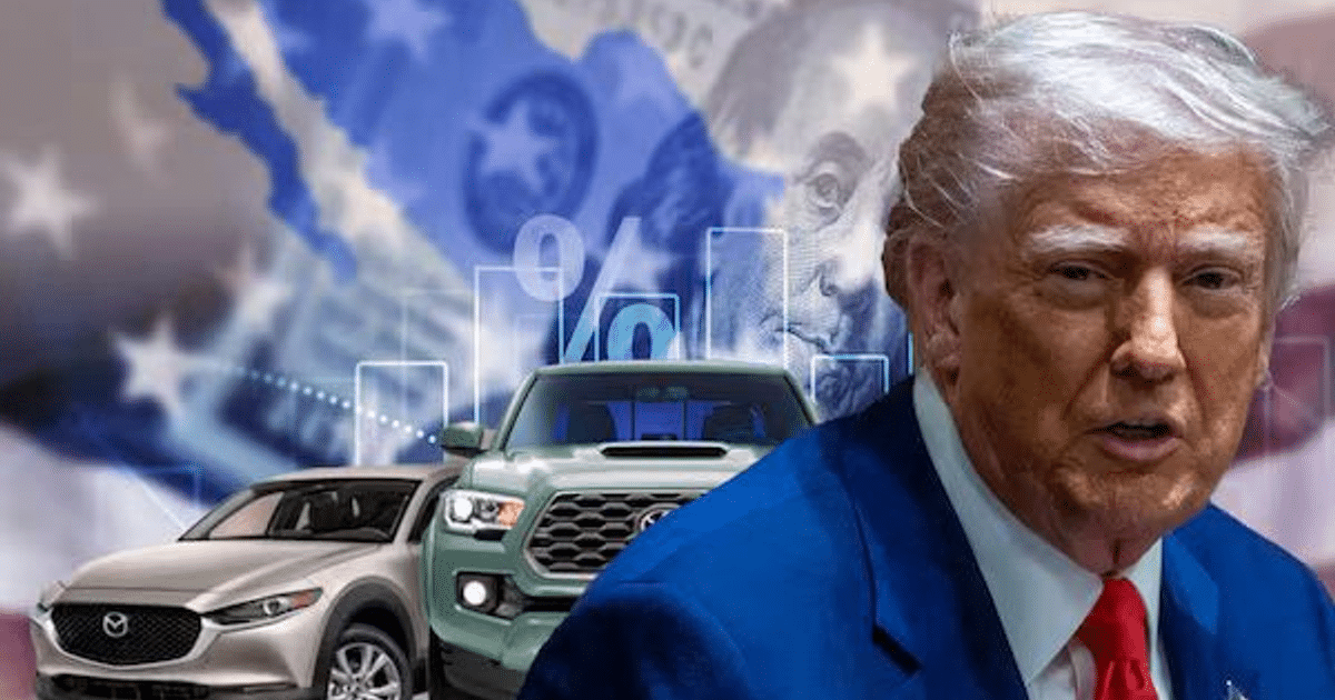 Automóviles y gráficos financieros simbolizando la reducción de aranceles en México