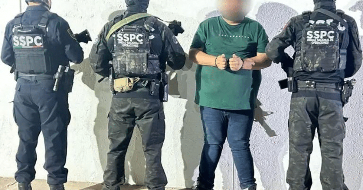 Agentes de seguridad detienen a un individuo en operativo en carretera