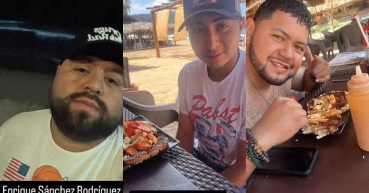 Tres fotos de jóvenes desaparecidos en Mazatlán, Sinaloa, durante un viaje recreativo.