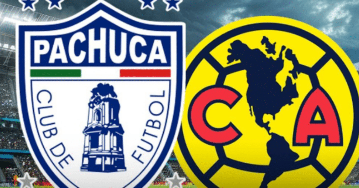 Escudos de Club de Fútbol Pachuca y Club América, símbolos del fútbol mexicano.