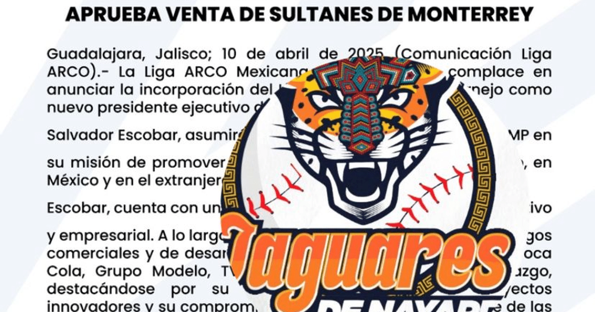 Comunicado sobre la venta de Sultanes de Monterrey y nuevo presidente Salvador Escobar