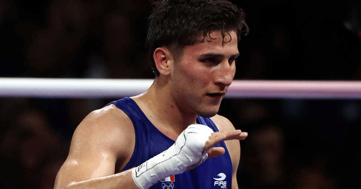 Marco Verde, boxeador olímpico, se prepara para su debut profesional en el ring.